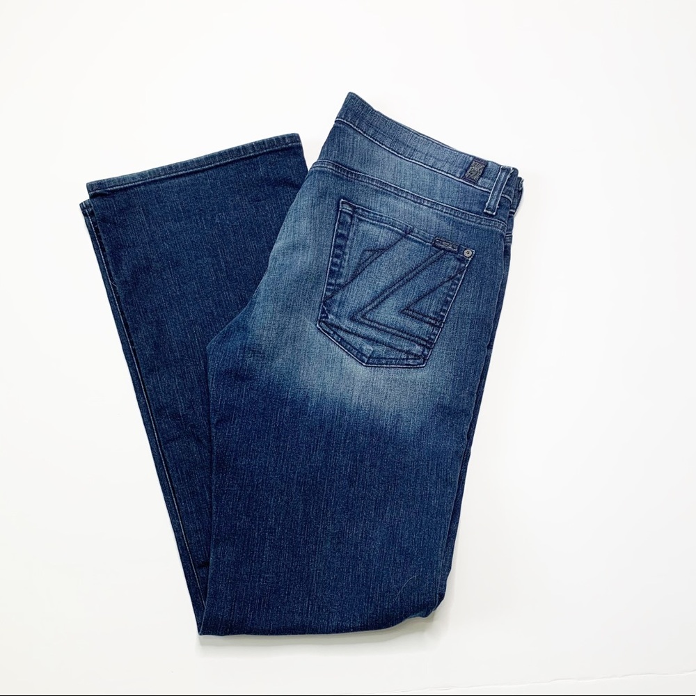 7 FAM Bootcut Dark Denim Jeans | Size 34